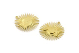 Brass Moon Charm, Raw Brass Moon And Planet Charms With 1 Loop, Pendants (31x29x2mm) N1434