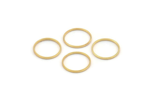 12mm Gold Ring, 24 Gold Plated Brass Rings, Connectors (12mm) A0625 Q0842
