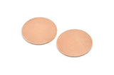 Copper Round Tag, 12 Raw Copper Round Stamping Blanks, Findings (20x0.70mm) M01368