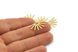 Brass Sun Blank, 24 Raw Brass Sun Blanks, Findings (25x13x0.70mm) M01397