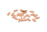 Copper Drop Blank, 100 Tiny Raw Copper Drop Blanks (7x3x0.80mm) M01417