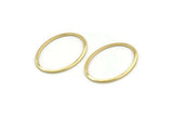 Altın Oval Konnektör, 8 Altın Kaplama Pirinç Oval Konnektör, Tılsımlar, Bulgular (26x19x1mm) A1707
