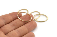 Altın Oval Konnektör, 8 Altın Kaplama Pirinç Oval Konnektör, Tılsımlar, Bulgular (26x19x1mm) A1707