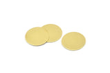 Brass Round Tag, 24 Raw Brass Round Stamping Blanks, Findings (16x0.50mm) M01353