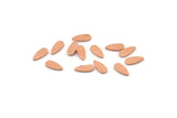 Copper Drop Blank, 100 Tiny Raw Copper Drop Blanks (7x3x0.80mm) M01417