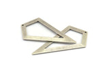 Üçgen Kolye, 1 delikli 3 Antik Gümüş Kaplama Pirinç Üçgen Tılsım (54x29mm) U015