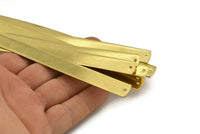 Brass Bracelet Blank, 2 Raw Brass Bracelet Stamping Blank Bangles With 2 Holes (10x160x0.80mm) A1911