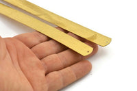 Brass Bracelet Blank, 2 Textured Raw Brass Bracelet Stamping Blank Bangles With 2 Holes (15x160x0.80mm) A1943