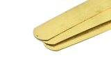 Brass Bracelet Blank, Textured Raw Brass Bracelet Stamping Blank Bangles With 2 Holes (35x160x0.80mm) A1957