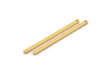 Altın Kolye Çubuğu, 1 Delikli 4 Altın Kaplama Pirinç Kolye Çubuğu (2x50mm) BS 1754
