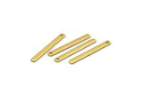 Altın Kolye Çubuğu, 1 Delikli 12 Altın Kaplama Pirinç Kolye Çubuğu (25x2,5x0,80 mm) E392