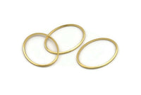 Altın Oval Konnektör, 8 Altın Kaplama Pirinç Oval Konnektör, Tılsımlar, Bulgular (30x23x1mm) A1708
