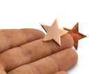 Rose Gold Star Earring, 2 Rose Gold Plated Brass Tiny Star Blanks Stud Earrings (22x1mm) BS 1859 A1192