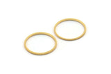 Gold Circle Ring, 12 Gold Plated Brass Textured Circle Connectors (17x0.8x1mm) BS 2071