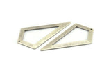 Üçgen Kolye, 1 delikli 3 Antik Gümüş Kaplama Pirinç Üçgen Tılsım (54x29mm) U015