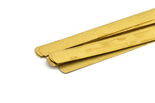 Brass Bracelet Blank, 2 Textured Raw Brass Bracelet Stamping Blank Bangles (15x160x0.80mm) A1944