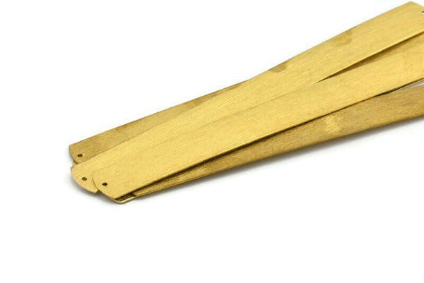 Brass Bracelet Blank, 2 Textured Raw Brass Bracelet Stamping Blank Bangles With 2 Holes (15x160x0.80mm) A1943