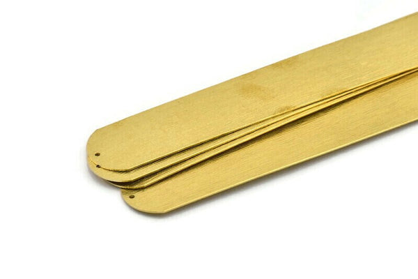 Brass Bracelet Blank, Textured Raw Brass Bracelet Stamping Blank Bangles With 2 Holes (25x160x0.80mm) A1952