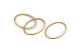 Altın Oval Konnektör, 8 Altın Kaplama Pirinç Oval Konnektör, Tılsımlar, Bulgular (28x21x1mm) A1706 H0949