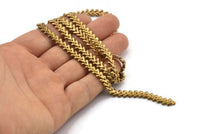 Brass Chain, Raw Brass Chain, Brass Leaf Chain, Branch Chain  (6x2mm) Z069