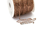 Brass Link Chain, Raw Brass Chain, Oval Link Chain, Paperclip Chain, Rectangle Chain (9x3mm) Z008