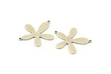 Silver Leaf Pendant, 10 Antique Silver Plated Brass Leaf Pendants With 2 Loops (28x23x0.80mm) D0581 Q0741