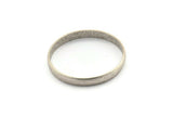 Silver Circle Connectors, 2 Antique Silver Plated Brass Circle Connectors (40x1.5x5mm) D1343 H1389