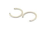 Silver Circle Pendant, 6 Antique Silver Plated Brass Circle Pendant With 2 Holes, Findings (24x28x2.4x0.8mm) E106 H1366