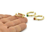 Brass Ring Settings, 4 Raw Brass Adjustable 4 Claw Ring - Ring Stone Setting - Pad Size 4mm N1552
