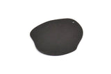 Black Geometric Charm, 4 Textured Oxidized Black Brass Stamping Blanks With 1 Hole, Pendants, Findings (35x32x0.60mm) D1117 H1099