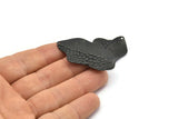 Siyah Düzensiz Tılsım, 1 Delikli 6 Oksitlenmiş Siyah Pirinç Düzensiz Tılsım, Bulgular (30x19x0,60 mm) D1047