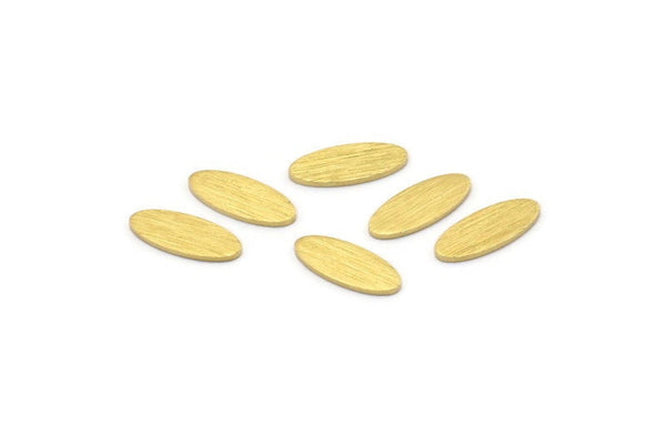 Brass Oval Blank, 100 Raw Brass, Textured Brass Blanks, Tiny Brass Oval Blanks (12x5x0.80mm) M01876