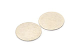 Silver Round Tag, 4 Antique Silver Plated Brass Round Stamping Blanks (21x0.90mm) M966