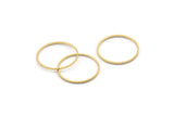 Gold Circle Connectors, 12 Textured Gold Plated Circle Connectors (22x0.8x1mm) BS 2072