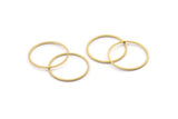 Gold Circle Connectors, 12 Textured Gold Plated Circle Connectors (22x0.8x1mm) BS 2072