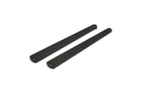 Black Necklace Bar, 12 Oxidized Black Brass Necklace Blanks With 2 Holes (43x6x3x0.80mm) M1002