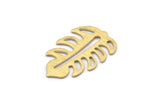 Brass Leaf Blank, 8 Textured Raw Brass Leaf Blanks, Brass Blanks, Stamping Blanks (30x20x0.80mm) M01777
