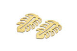 Brass Leaf Blank, 8 Textured Raw Brass Leaf Blanks, Brass Blanks, Stamping Blanks (30x20x0.80mm) M01777