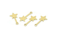 Pirinç Yıldız Tılsımı, 1 Döngülü 50 Ham Pirinç Yıldız Tılsımı (20x9x0,80 mm) M02050
