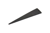Black Triangle Charm, Hammered Oxidized Black Brass Triangle Charms With 1 Hole (14x63x1.2mm) N0435 H0510