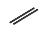 Siyah Kolye Çubuğu, 1 Delikli 10 Oksitlenmiş Siyah Pirinç Tılsım, Kolye, Çubuklar (2x50mm) BS 1754