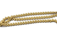 Brass Chain, Raw Brass Chain, Brass Leaf Chain, Branch Chain  (5x2mm) Z086