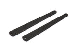 Black Necklace Bar, 12 Textured Oxidized Black Brass Necklace Blanks With 2 Holes (43x6x3x0.80mm) M869