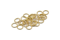 12mm Jump Ring - 100 Raw Brass Jump Ring (12x1.2mm) A0373