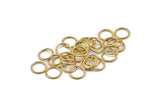 12mm Jump Ring - 100 Raw Brass Jump Ring (12x1.2mm) A0373
