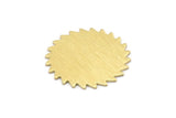 Brass Circle Blank, 2 Textured Raw Brass Circle Blanks, Brass Round, Stamping Blanks, Findings (25x0.80mm) M02136