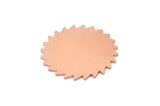 Copper Circle Blank, 2 Raw Copper Circle Blanks, Copper Round, Stamping Blanks, Findings (25x0.80mm) M02139