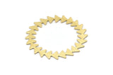 Brass Circle Blank, 2 Textured Raw Brass Circle Blanks, Brass Round, Stamping Blanks, Findings (42x0.80mm) M02125
