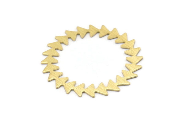 Brass Circle Blank, 2 Textured Raw Brass Circle Blanks, Brass Round, Stamping Blanks, Findings (42x0.80mm) M02125