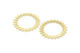 Brass Circle Blank, 2 Textured Raw Brass Circle Blanks, Brass Round, Stamping Blanks, Findings (42x0.80mm) M02125
